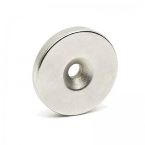 Countersunk head hole Cylindrical Magnet