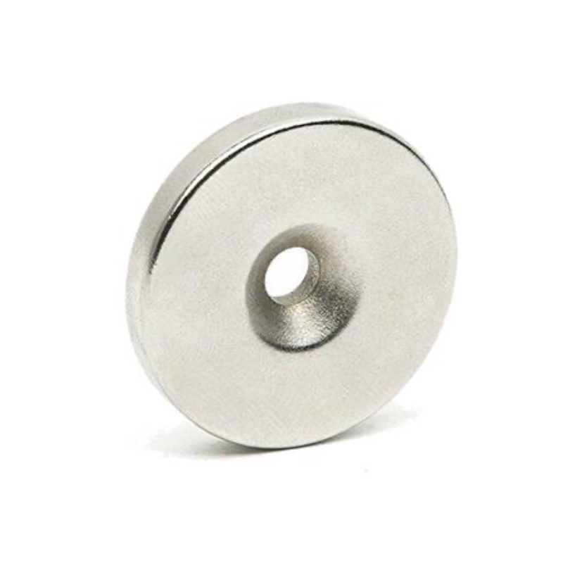 Countersunk head hole Cylindrical Magnet