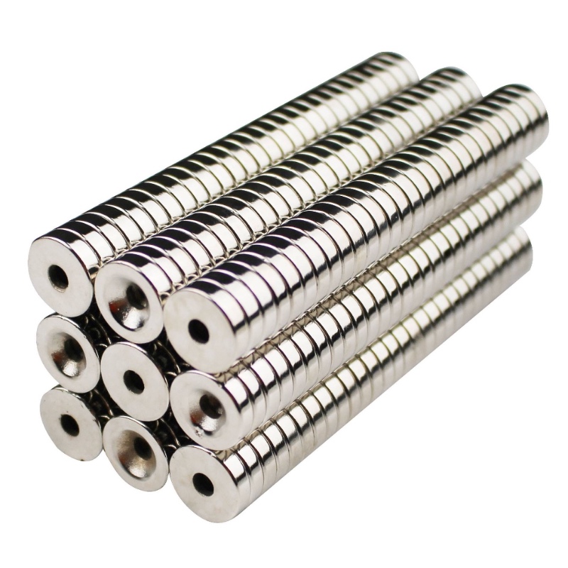 Countersunk head hole Cylindrical Magnet